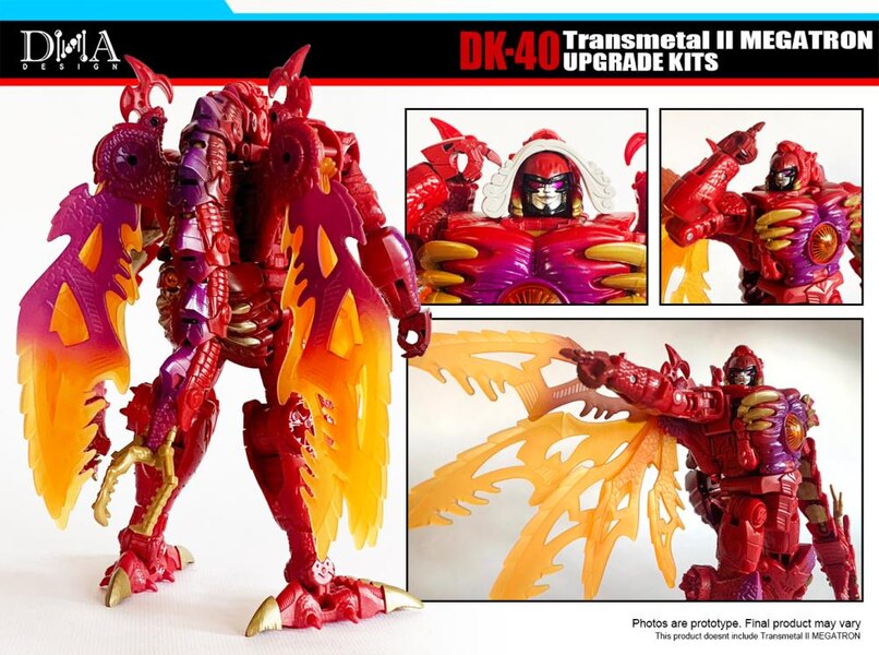 Image Of DNA Design DK 40 Legacy Transmetal II Megatron Upgrade Kit  (3 of 5)